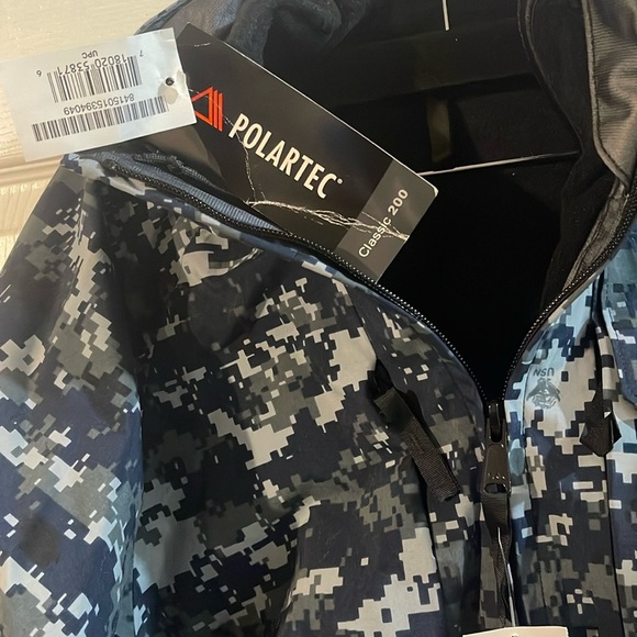 Men's Blue Camouflage Field Jacket - Picture 2 of 14